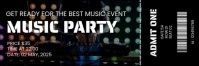 Music Party Admission Ticket Twitter 标题 template
