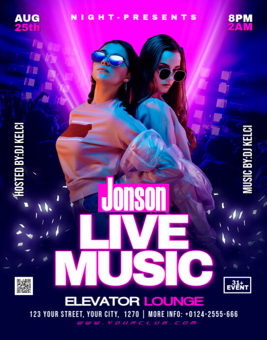 Live Music Event Template | PosterMyWall