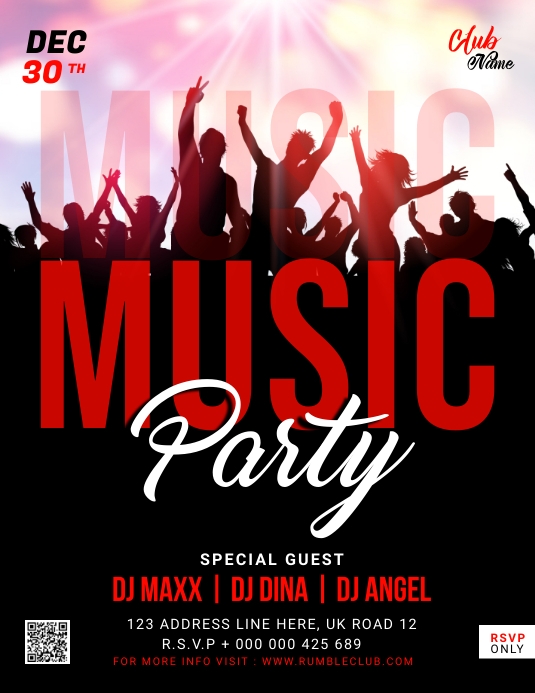 Music party Flyer template