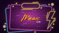 music party flyer Miniatura de YouTube template