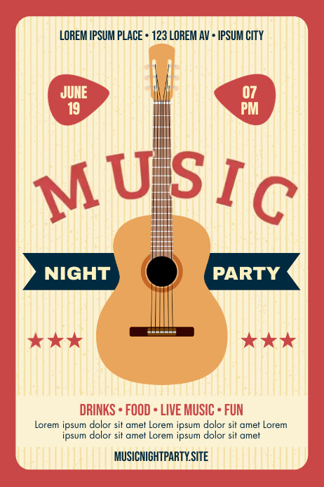 MUSIC PARTY POSTER Template | PosterMyWall