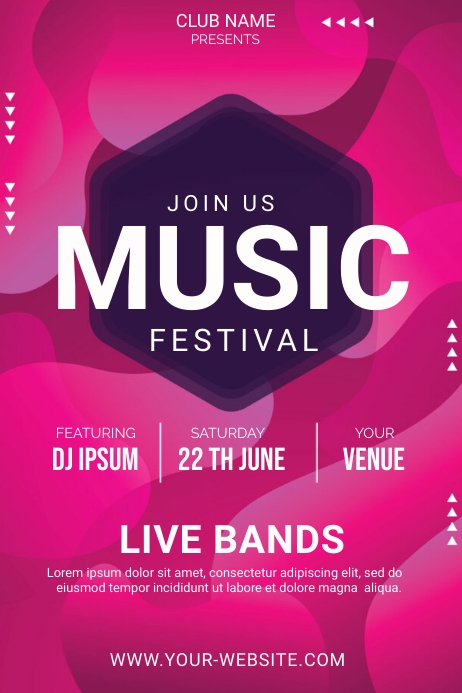 Copy of MUSIC PARTY POSTER TEMPLATE | PosterMyWall
