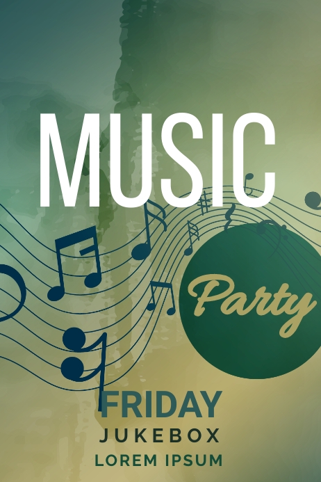 MUSIC PARTY POSTER TEMPLATE | PosterMyWall