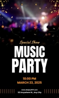 Music party video template Legale USA