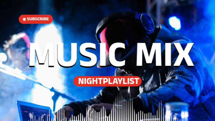Music Playlist Thumbnail  YouTube Music Thumbnail template