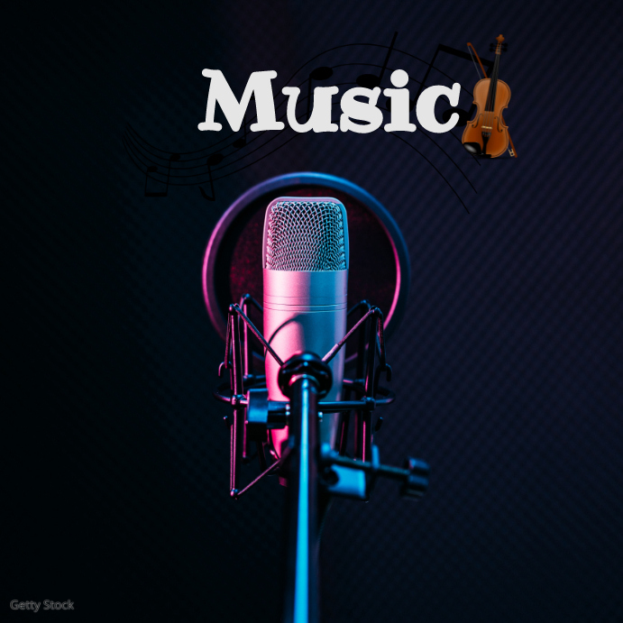 music post Instagram-bericht template