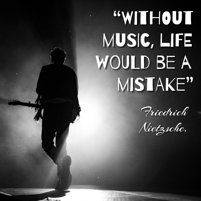 Music Quotes Message Instagram template