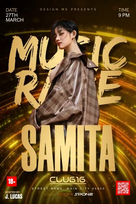 Music Rave Template | PosterMyWall