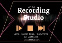 Music recording studio A2 template
