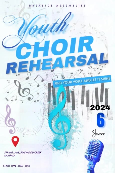 MUSIC REHEARSAL FLYER TEMPLATE (1) Plakkaat