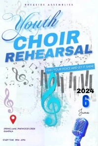 MUSIC REHEARSAL FLYER TEMPLATE (1) Poster