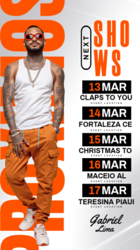 White Music Tour Indaba yaku-Instagram Template