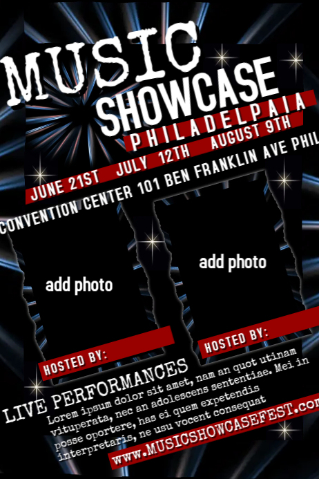 Music Showcase Template | PosterMyWall