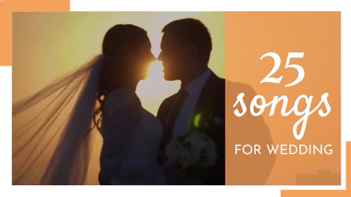 Music Songs For Wedding Template Digital Display (16:9)