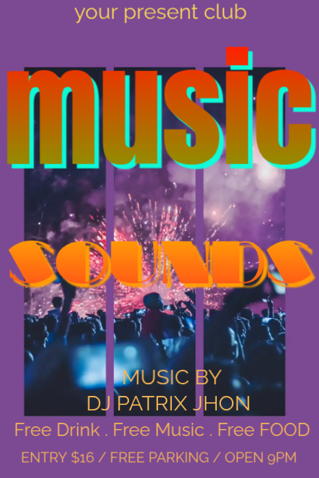 music sounds Template | PosterMyWall