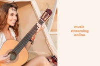 Music Style Template ป้าย