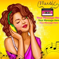 Music Vector Instagram Post template