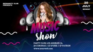 Black Music Show Facebook Cover Video Template