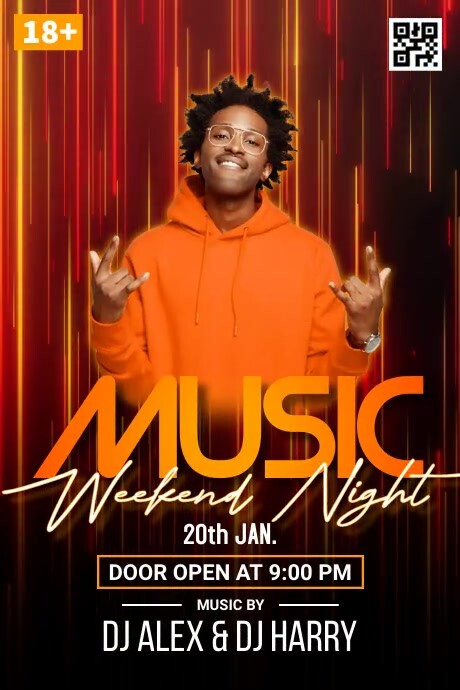 Weekend Song Sign Music Weekend Template | PosterMyWall