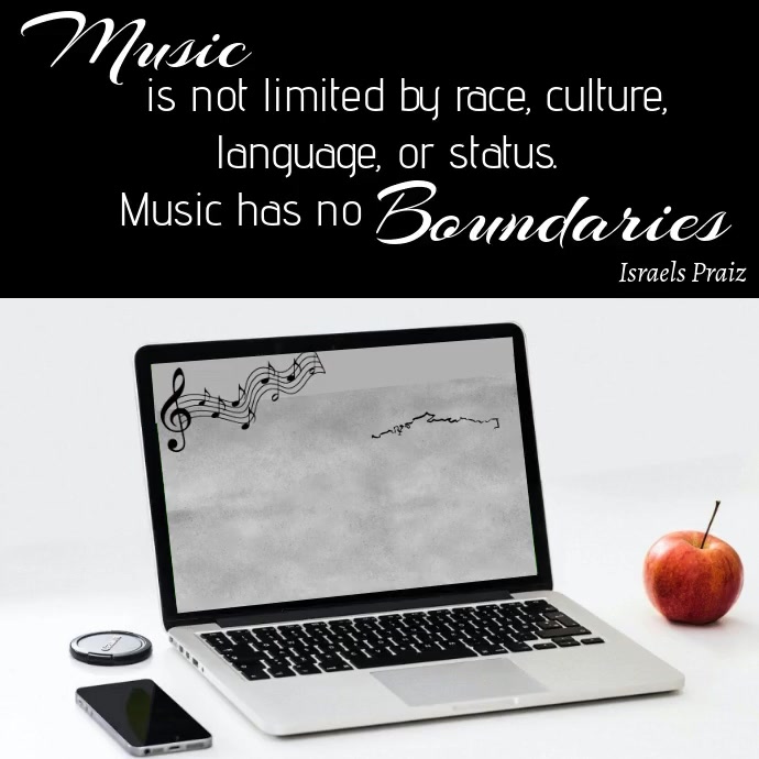 Music without Boundaries Publicación de Instagram template