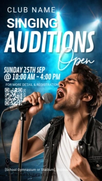 musical, audition. plays and musical.event Instagram-verhaal template