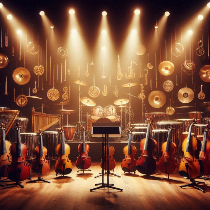 Instruments Consrt Musical Concert Instruments Template | PosterMyWall