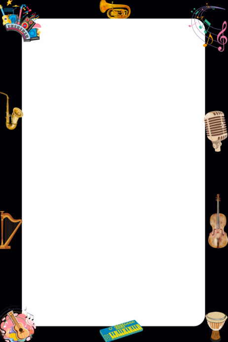 Musical Design Template for Posters Плакат