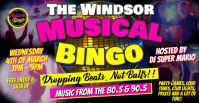 Musical Disco Bingo Portada de evento de Facebook template