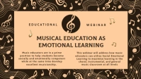 Musical Educational Webinar Template Video copertina Facebook (16:9)