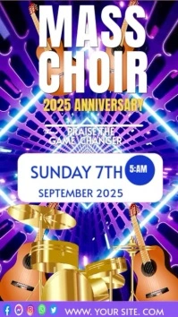 Musical flyer design template