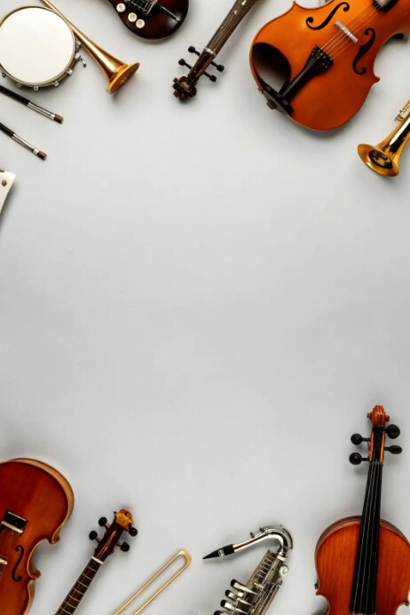 Plantilla de Musical Instrument Frame | PosterMyWall
