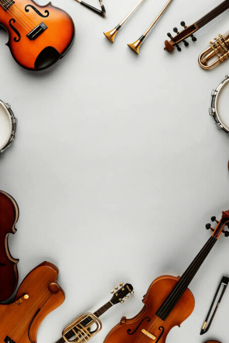 Musical Instrument Frame Template | PosterMyWall