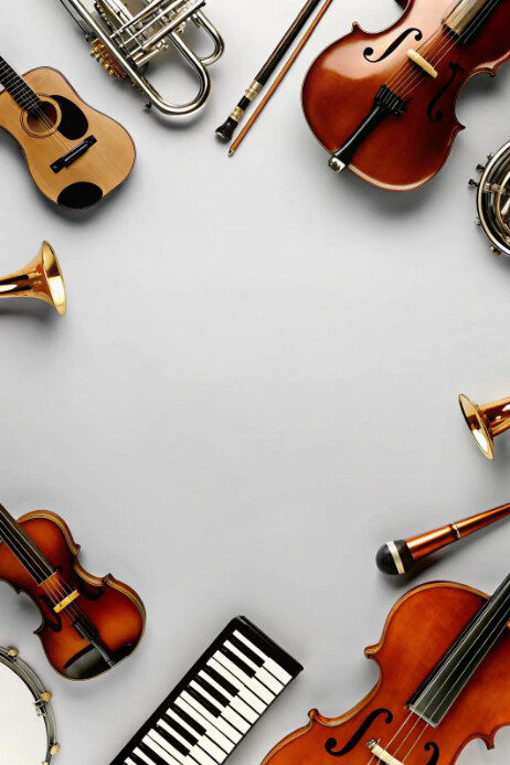 Plantilla de Musical Instrument Template | PosterMyWall