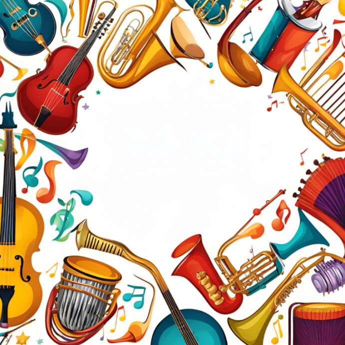 Copy Musical Instruments Copy of Musical Instruments Background Illustration | PosterMyWall