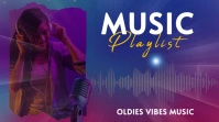 Musical melody festival illustration vector YouTube Thumbnail template
