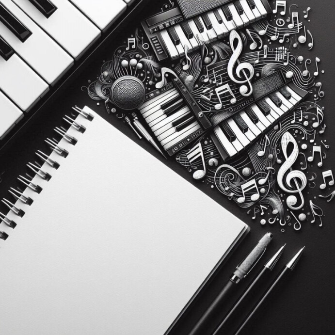 Musical Notes Design Template Instagram Post