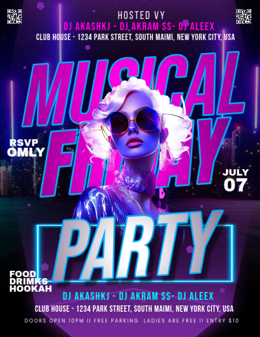 MUSICAL PARTY Pamflet (VSA Brief) template