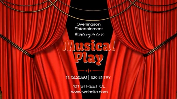Copy of MUSICAL PLAY VIDEO AD TEMPLATE | PosterMyWall
