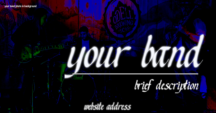 Musiker Visitenkarte Vorlage Postermywall