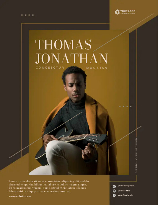 Personal Flyer Examples Musician personal flyer Template | PosterMyWall