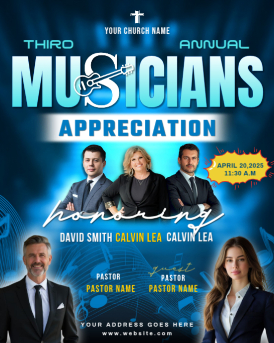 Musicians Appreciation Template | PosterMyWall