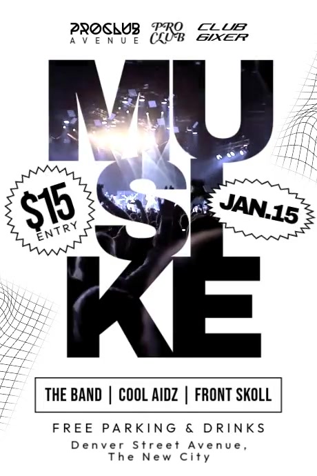 Musike Event Poster template