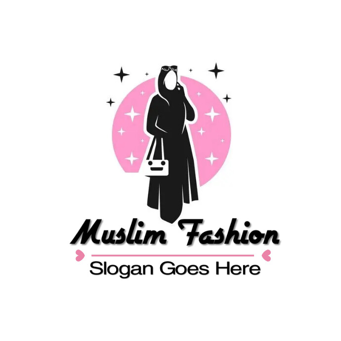 Muslim Fashion Logo template
