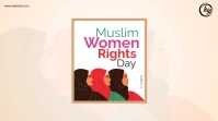 Muslim Women Rights Day Twitter Post template