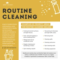 Mustard Cleaning Guideline for retail Instagram Post template