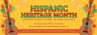 Mustard Hispanic Heritage Month Banner Ikhava Yesithombe se-Facebook template