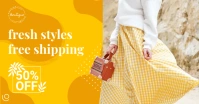 Mustard New Arrivals Facebook Shop Cover template