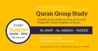 Mustard Quran Study Invitation Facebook Post template