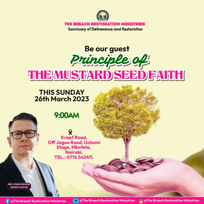 mustard seed faith Template PosterMyWall