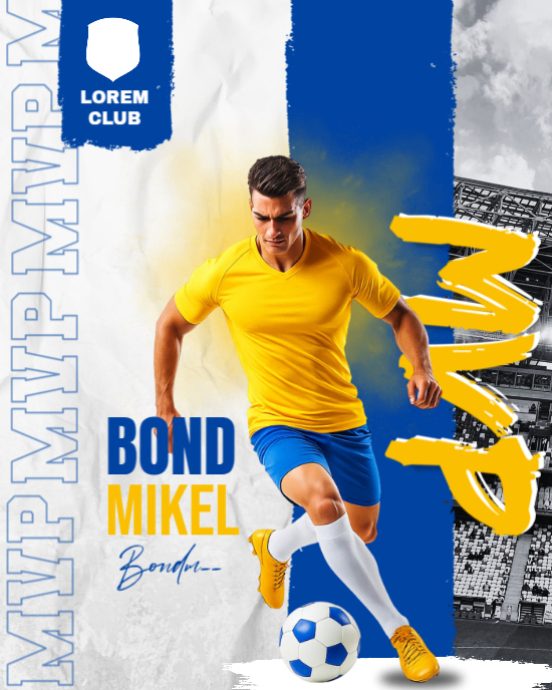 MVP Soccer Player Instagram Post template
